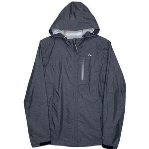 Paradox Hooded Rain Jacket L Charcoal Lightweight Waterproof Travel
